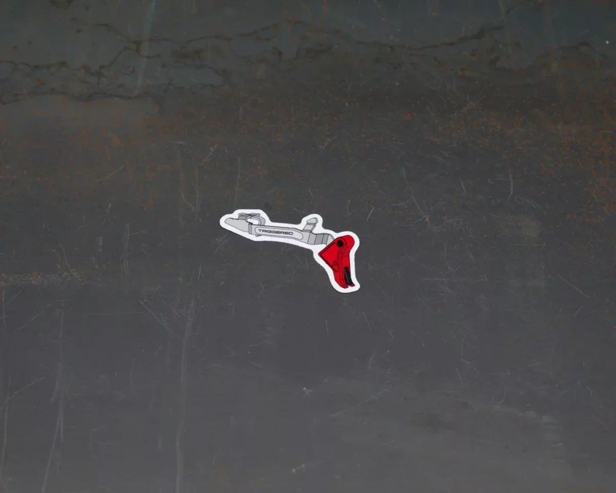 RED TRIGGER STICKER