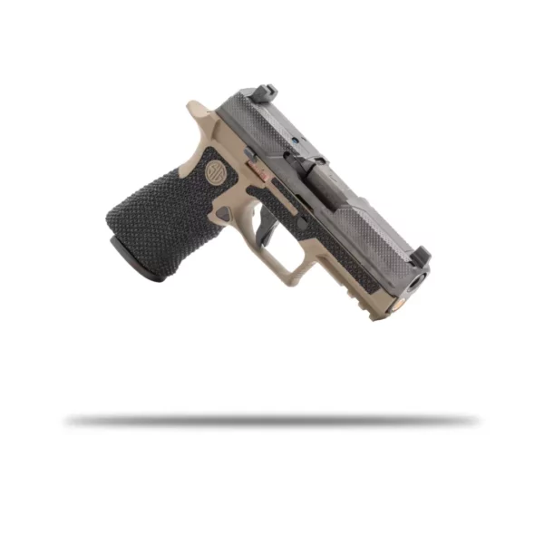 A14012 - P320 S2 FDE Cerakote, ML NT DLC , 2 tone AA Stipple