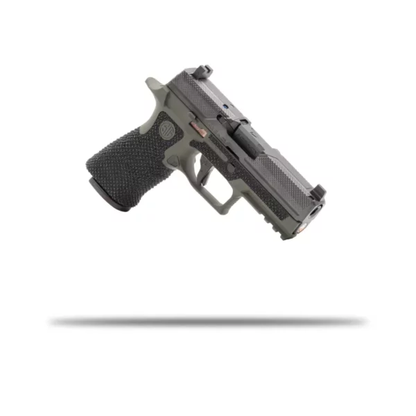 A14015 P320 S2 DLC, Agressive Stipple ODG Cerakote, frame 2-Tone, ML NT DLC
