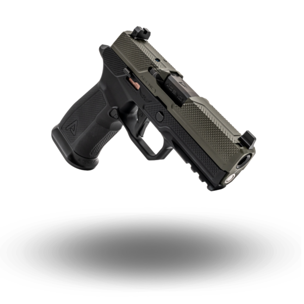A13866 P320 S2 Slide, Mid-Line DLC Barrel, OD Green, Icarus Grip Module BLK,