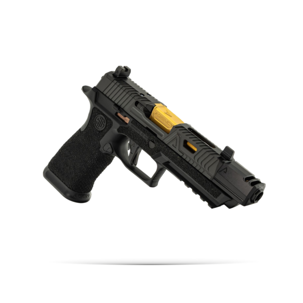A9629 - P320 Urban DLC, PL TH TiN + Double Port Comp BLK, Aggressive Stipple