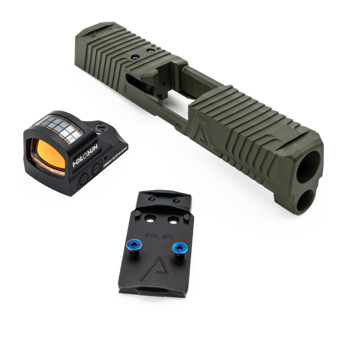 P320C GAVEL SLIDE WITH AGENCY AOS PLATE & HOLOSUN 507C X2