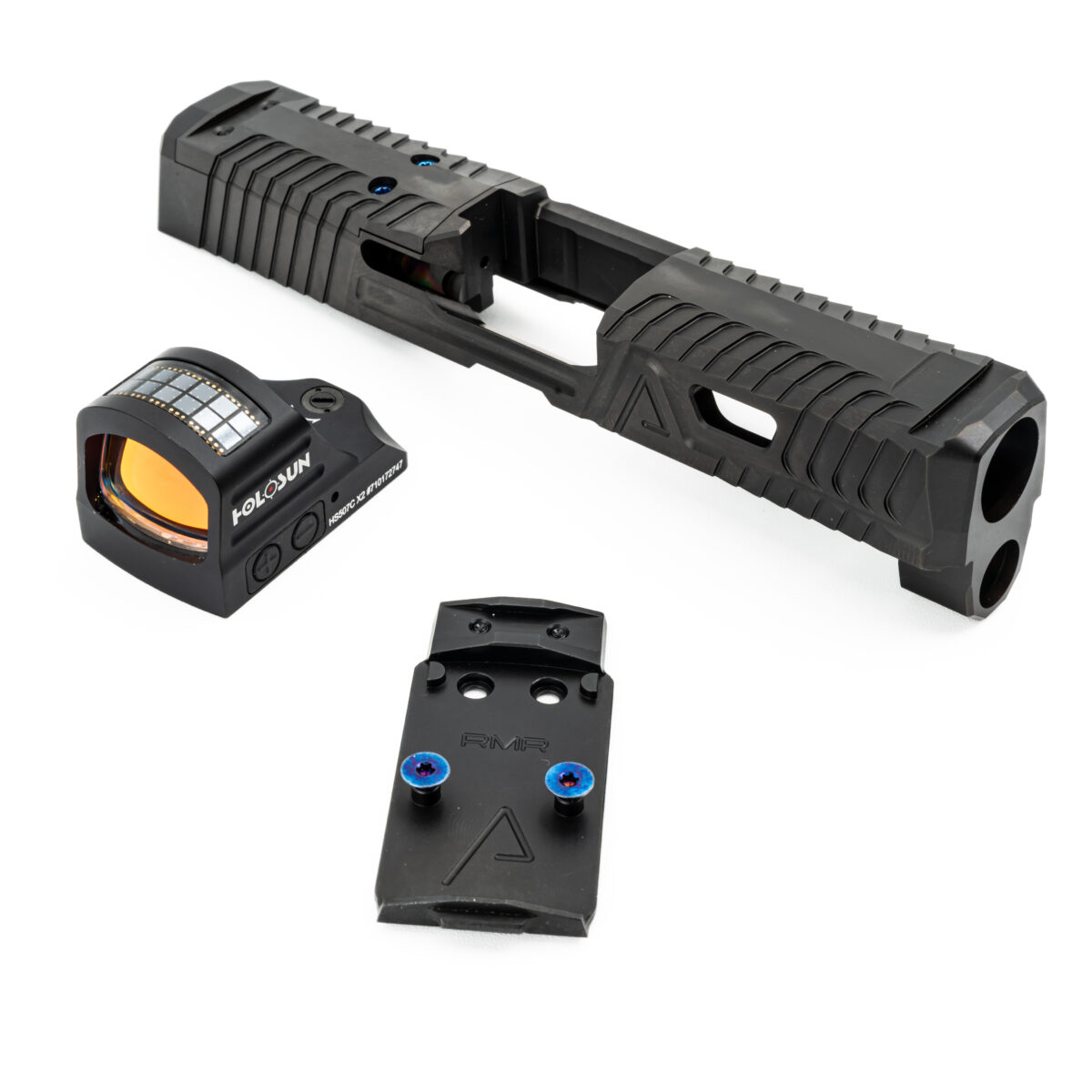 P320C BONESAW SLIDE WITH AGENCY AOS PLATE & HOLOSUN 507C X2