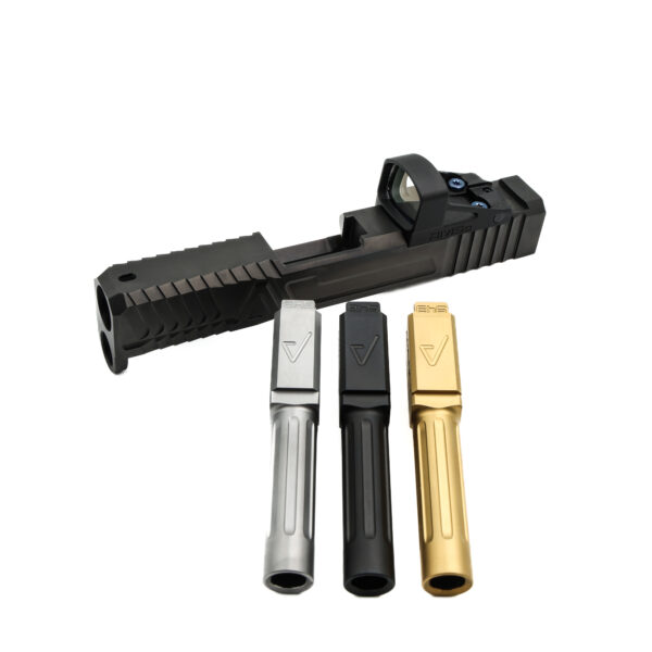 Glock 43/43X Field Slide Package: Midline Barrel & Shield RMSc Red Dot
